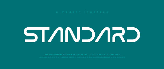 Abstract modern minimal alphabet fonts. Luxury Typography urban style for fun, sport, technology, fashion, digital, future creative logo font. vector illustration
