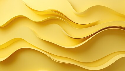 Obraz premium Abstract, undulating yellow waves