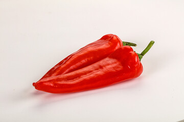 Sweet ripe red ramiro pepper