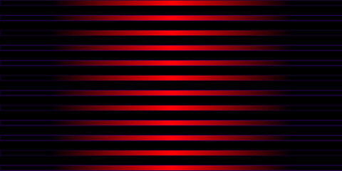 vector illustration with the image of an abstract horizontal decorative pattern in red tones for the design of interiors and scenes