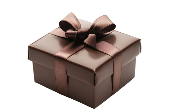 Beautifully wrapped box of chocolates with a luxurious ribbon, perfect for gifting on special occasions like Valentine's Day or anniversaries