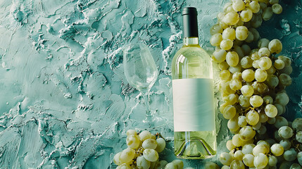 Vertical gift box in mint green with pink ribbon, styled with pink fabric and flowers