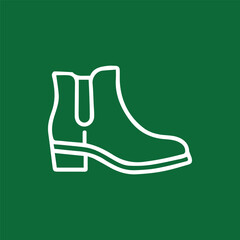 Stylish Chelsea Boot Graphic Elegant Footwear Icon Simple Fashion
