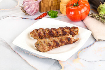Beef kebab minced meat shashlik