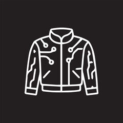 Naklejka premium Futuristic Tech Jacket Design Modern Minimalist Wearable Technology Style