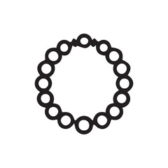 Elegant circle bead strand showcasing simple style and charm