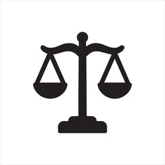Classic scales of justice vector illustration