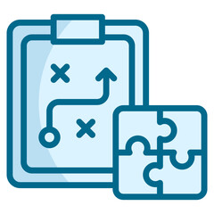 Obraz premium Problem Solving Plan Icon