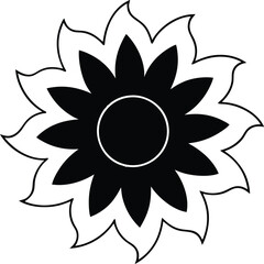 abstract flower vector illustration