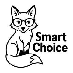 Smart Fox SVG – Clever Animal with Glasses, Cute Back to School or Teacher Design for Stickers, Shirts, and Gifts

