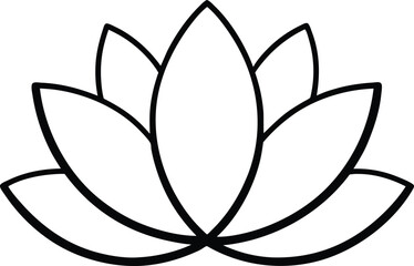 vector illustration of a lotus flower