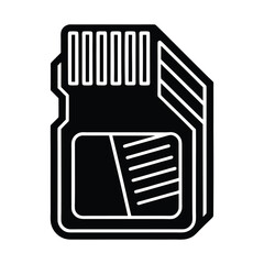 SD Card vector template design illustration