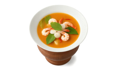 Tom Yum Goong (Thailand) - A spicy and sour shrimp soup made with lemongrass, kaffir lime leaves, galangal, and fish
