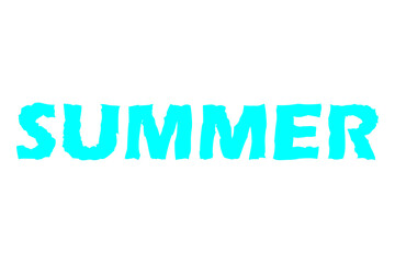 SUMMER - SUMMER Logotype in blue
