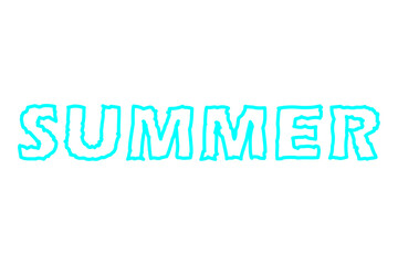 SUMMER - SUMMER Logotype in blue

