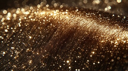 Sparkling curve, golden highlights, rich dark texture