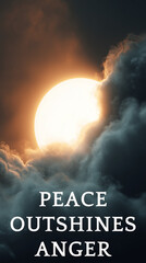 Triumphant Peace: Sun Overcoming Storm.