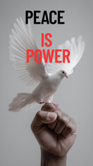 Peace is power – Symbol of Peace