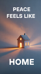Glowing Miniature House – Symbol of Peace and Inner Harmony