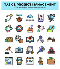 25 Task & Project Management Icons: Boost Your Business Efficiency
