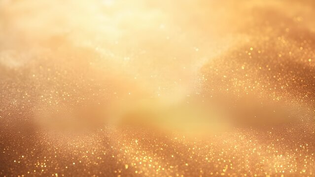 abstract background banner in pearl bronze metal. the texture is a grainy matte golden sanded metallic with a bit of noise