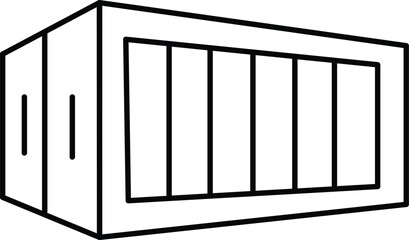 Shipping Container vector icon