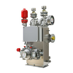 Fototapeta premium Modern Industrial Pressure Regulator with Gauge and Alarm System