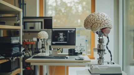 A robotic prosthetic arm seamlessly controlled by a human brain interface 