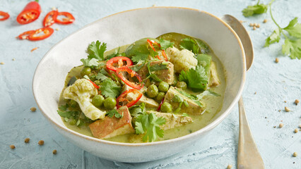 Thai vegetable curry with tofu