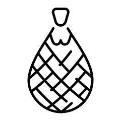 A line style icon showing net bag