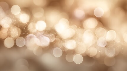Fototapeta premium Abstract gold bokeh background with soft light and blurred circles