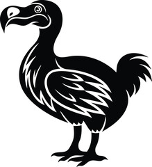 Modern and unique dodo vector illustration, dodo silhouette vector art, line art of dodo vector, vector icon of dodo © Hai
