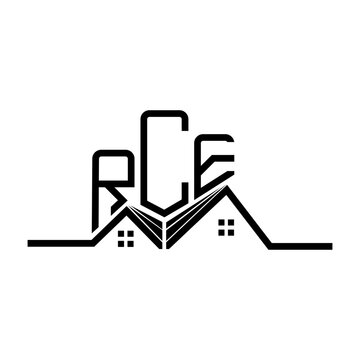 RCE Real State logo design, RCE simple and modern logo. RCE luxurious alphabet design