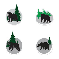Group bear vector image