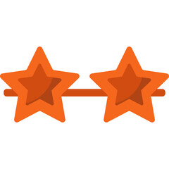 Star Shape Sunglasses Illustration