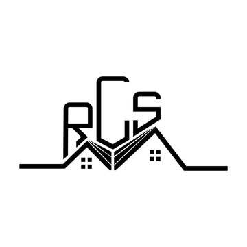 RLS Real State logo design, RLS simple and modern logo. RLS luxurious alphabet design