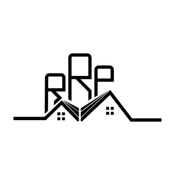 RRP Real State logo design, RRP simple and modern logo. RRP luxurious alphabet design