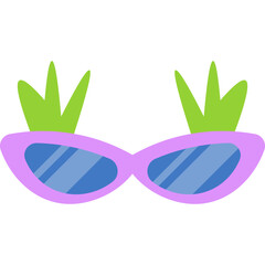 Fototapeta premium Summer Shape Sunglasses Illustration