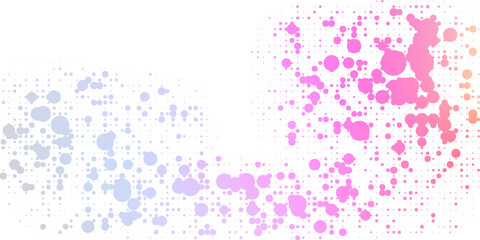 Colorful Gradient Dotted Background with Abstract Particle Spread Pattern Illustration