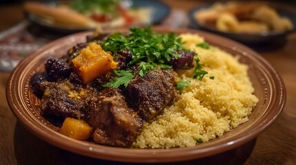 Djiboutian skoudehkaris showcases lamb and rice.