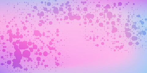 Gradient pastel background with soft pink and purple bubble-like dots creating a dreamy, abstract pattern. Ideal for modern digital and artistic designs.