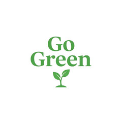Go Green Typography with Sprout