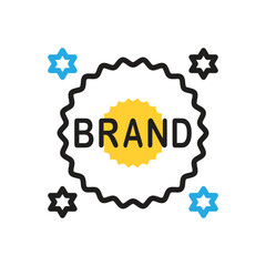 Multi color icon for brand