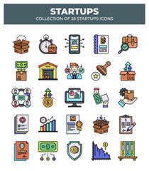 Startup Icons: Collection of 25 Business Icons