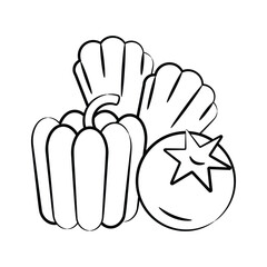 Grab this trendy hand drawn style icon of fresh produce