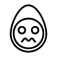 a collection of icons containing various egg-shaped expressions