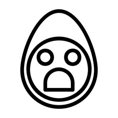 a collection of icons containing various egg-shaped expressions