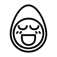 Obraz premium a collection of icons containing various egg-shaped expressions