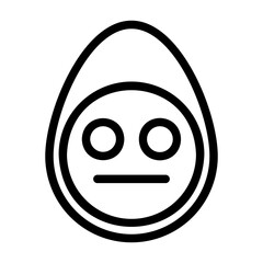 a collection of icons containing various egg-shaped expressions
