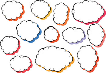 モコモコのフキダシ